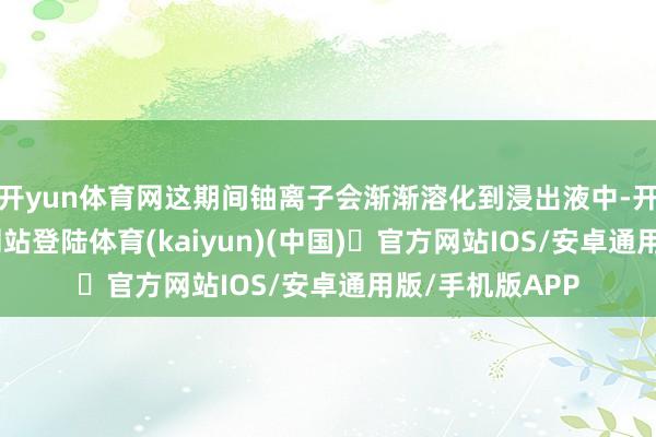 开yun体育网这期间铀离子会渐渐溶化到浸出液中-开yun体育官方网站登陆体育(kaiyun)(中国)❥官方网站IOS/安卓通用版/手机版APP