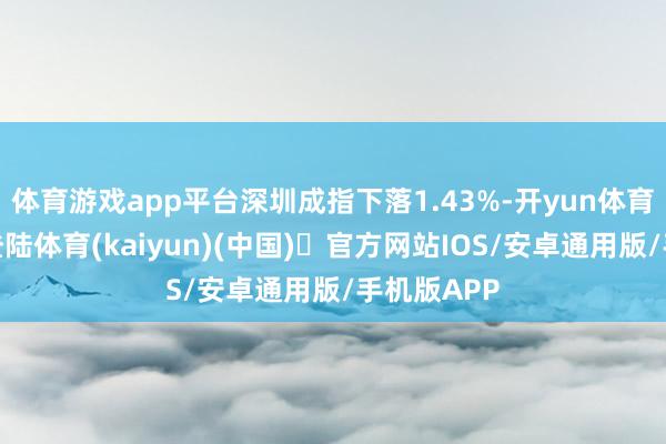 体育游戏app平台深圳成指下落1.43%-开yun体育官方网站登陆体育(kaiyun)(中国)❥官方网站IOS/安卓通用版/手机版APP