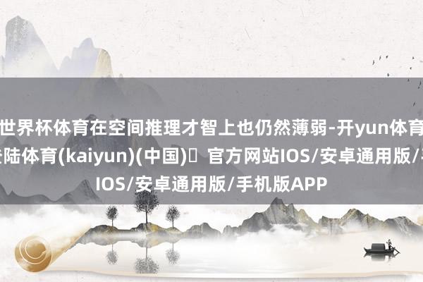 世界杯体育在空间推理才智上也仍然薄弱-开yun体育官方网站登陆体育(kaiyun)(中国)❥官方网站IOS/安卓通用版/手机版APP