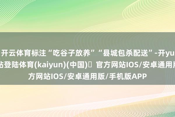 开云体育标注“吃谷子放养”“县城包杀配送”-开yun体育官方网站登陆体育(kaiyun)(中国)❥官方网站IOS/安卓通用版/手机版APP