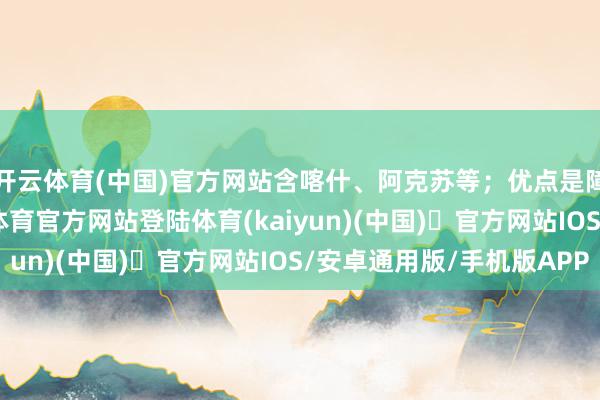 开云体育(中国)官方网站含喀什、阿克苏等；优点是障翳南版图市-开yun体育官方网站登陆体育(kaiyun)(中国)❥官方网站IOS/安卓通用版/手机版APP