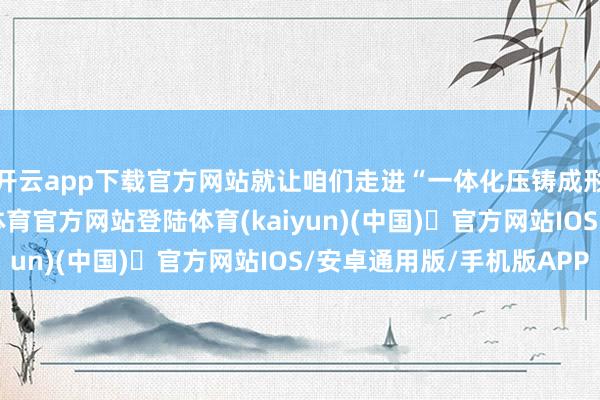 开云app下载官方网站就让咱们走进“一体化压铸成形”这个名词-开yun体育官方网站登陆体育(kaiyun)(中国)❥官方网站IOS/安卓通用版/手机版APP